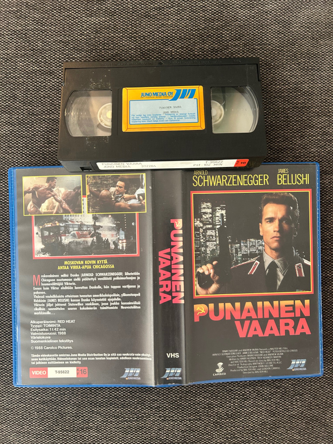 Punainen Vaara - Red Heat 1988 Juno Media VHS FI