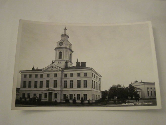 VANHA Postikortti Hamina 1950-l Alkup.Mallikappale