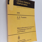 A. S. Troelstra : Metamathematical investigation of intui... - pikkukuva 1