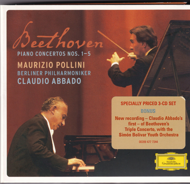 Beethoven - Pianokonsertot 1-5, 3CD - Claudio Abbado