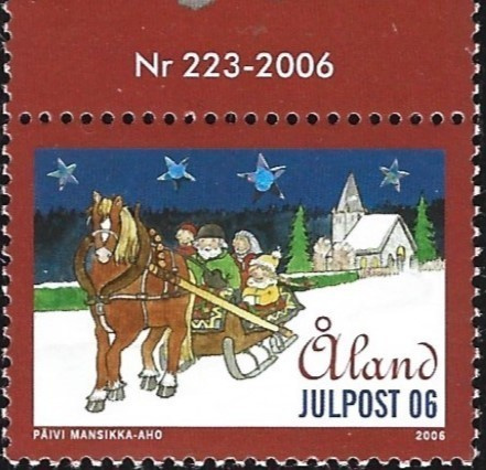 Åland 2006 Joulu Julpost 06  välilöpari numero ** LaPe 272