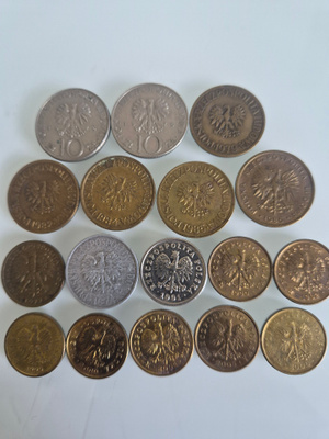 Puola eri vuosia zlotych/groszy (14645)