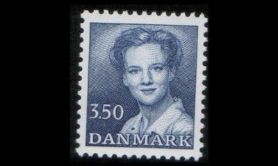 Tanska 779 ** MargretheI 3,50 kr sininen (1983)