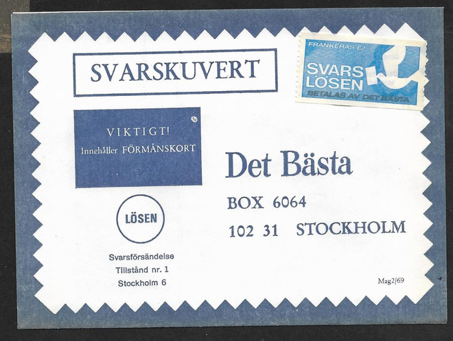Ruotsi - Svarslösen merkki kuorella