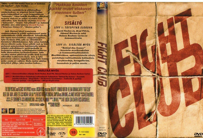 Fight Club	(2 124)	K	-FI-	suomik.	DVD	(2)	brad pitt	1999