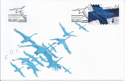 2017 FDC Suomen kansallislippu