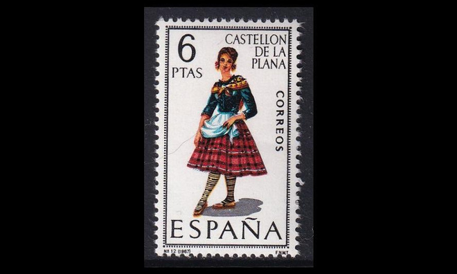 Espanja 1733 ** Kansanpukuja Castellón de la Plana (1967)