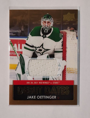 2021-22 Upper Deck Debut Dates #DD20 Jake Oettinger