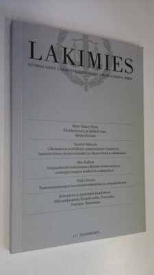 Lakimies 5/2013 : Suomalaisen lakimiesyhdistyksen aikakau...