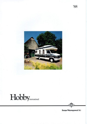 Fiat Ducato Hobby matkailuauto -esite, 1988