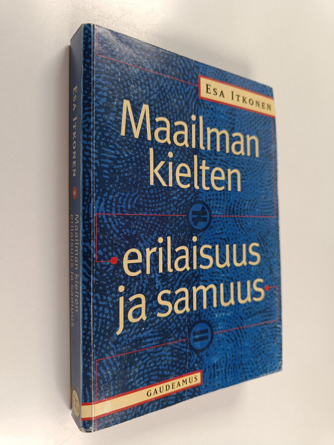 Esa Itkonen : Maailman kielten erilaisuus ja samuus