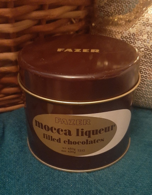 Fazer Mocca Liqueur peltipurkki vintage