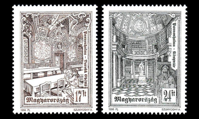 Unkari 4404-5 ** Pannonhalman benediktiiniluostari (1996)