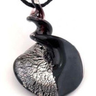 1300 .. Murano Kaunis Lampwork Taidelasi .. Kaulakoru - pikkukuva 2