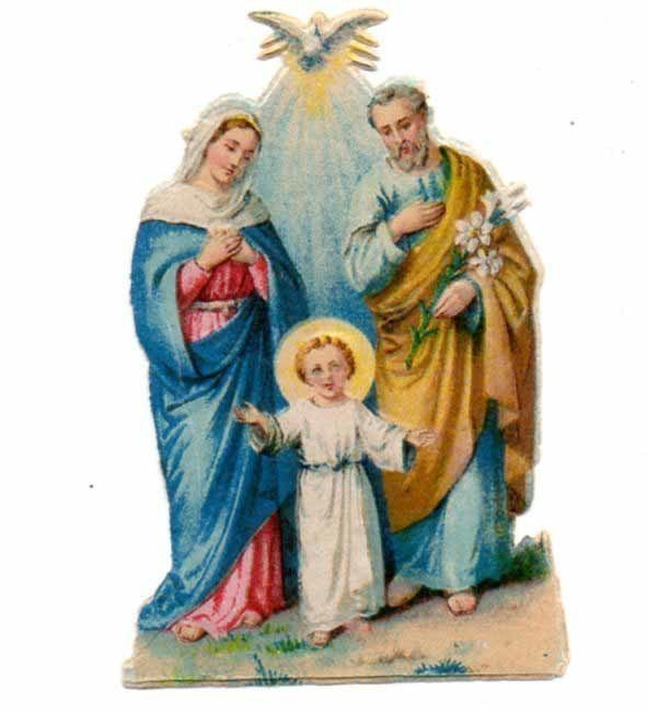 WANHA / Pyhä perhe - Jeesus, Joosef ja Maria. 1900-l.