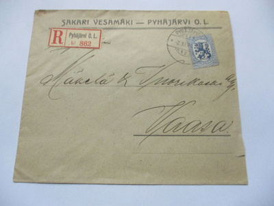 1924 Pyhäjärvi O.L. Sakari Vesamäki R liikekuori