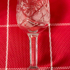Vintage hiottu kristalli likööri- / snapsilasit 6 kpl - pikkukuva 2