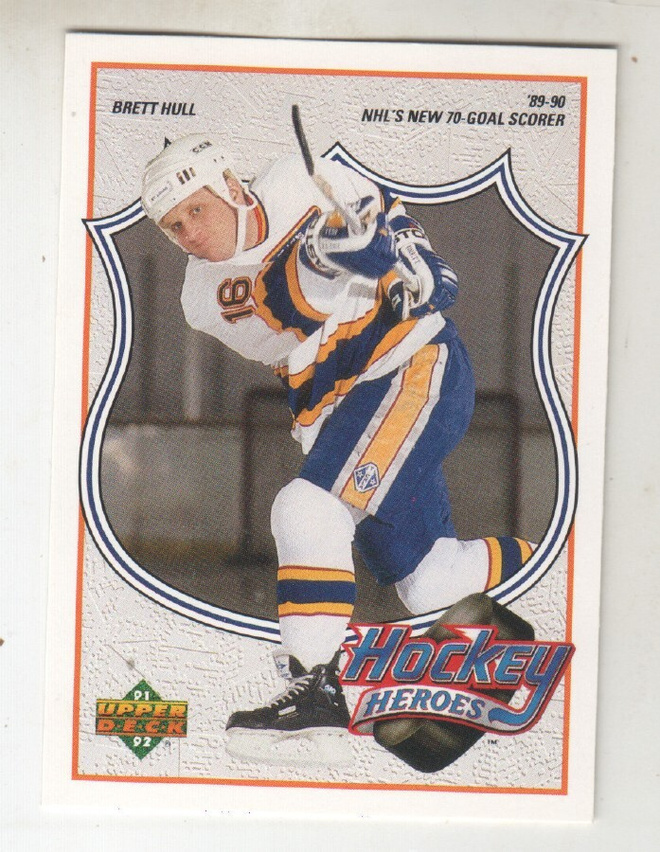 Brett Hull 91-92 UD Hockey heroes