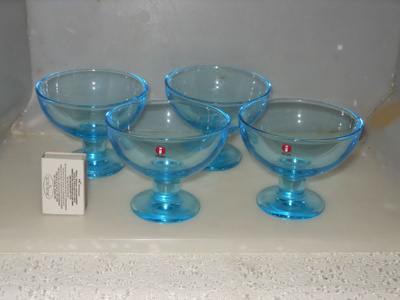 IITTALA NURMINEN VERNA SININEN ANNOSMALJA 4 KPL