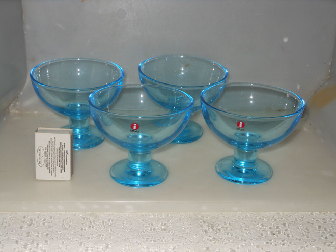 IITTALA NURMINEN VERNA SININEN ANNOSMALJA 4 KPL