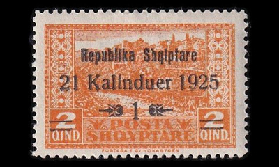 Albania 111 * Tasavallan julistaminen 1/2 Q (1925)