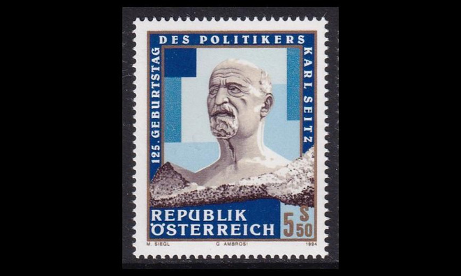 Itävalta 2132 ** Liittopresidentti Karl Seitz (1994)