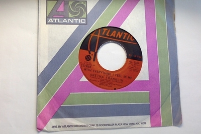 ARETHA FRANKLIN :: WITH EVERYTHING I FEEL IN ME : VINYYLI 7"