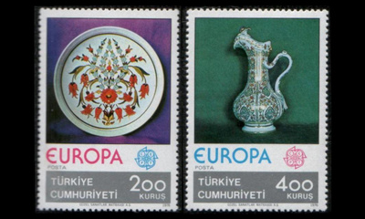 Turkki 2385-6 ** Europa taidekäsityöt (1976)