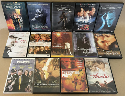 Kevin Costner & Richard Gere-leffoja 14 kpl DVD