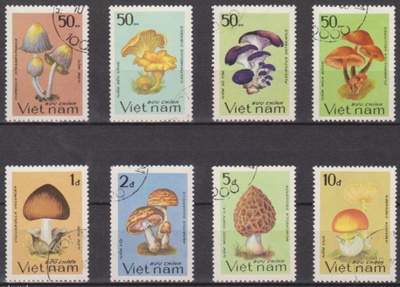 (S0460) VIETNAM, 1983 (Mushrooms). Mi ## 1371-1378. Used