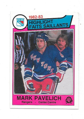 1983-84 OPC #239 Mark Pavelich  New York Rangers