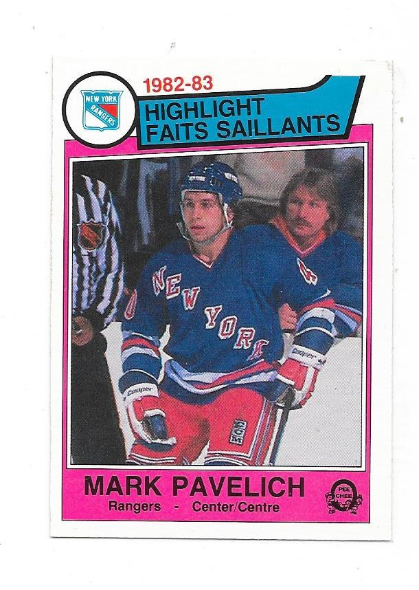 1983-84 OPC #239 Mark Pavelich  New York Rangers