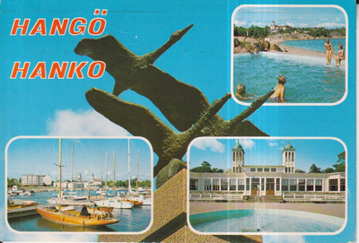 Hangö - Hanko. Sommitelmakortti, e121