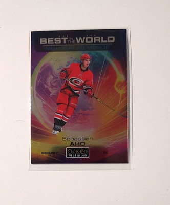 2020-21 OPC Platinum Best in the World #BW7 Sebastian Aho