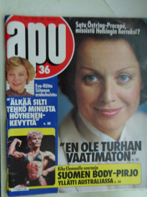 Apu lehti Nro 36/1984 ((24.8)