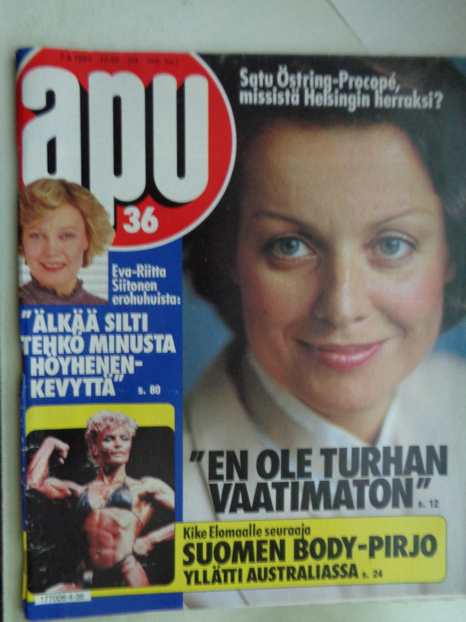 Apu lehti Nro 36/1984 ((24.8)