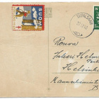 Tub Joulumerkki 1943 Motinhakkaajapoika kortilla - pikkukuva 1
