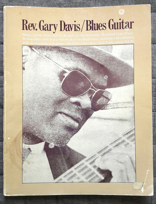 REV. GARY DAVIS / BLUES GUITAR - NUOTTIKIRJA 1974