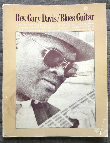 REV. GARY DAVIS / BLUES GUITAR - NUOTTIKIRJA 1974