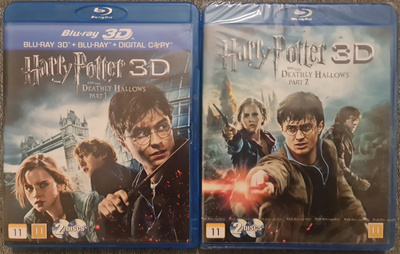 Harry Potter ja kuoleman varjelukset,osat 1+2 (3D-blu-rayt)