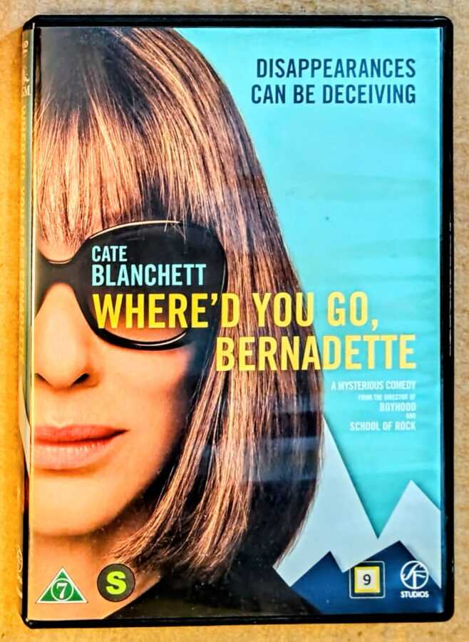 MISSÄ OLET, BERNADETTE – Suomi-DVD 2019 - Richard Linklater