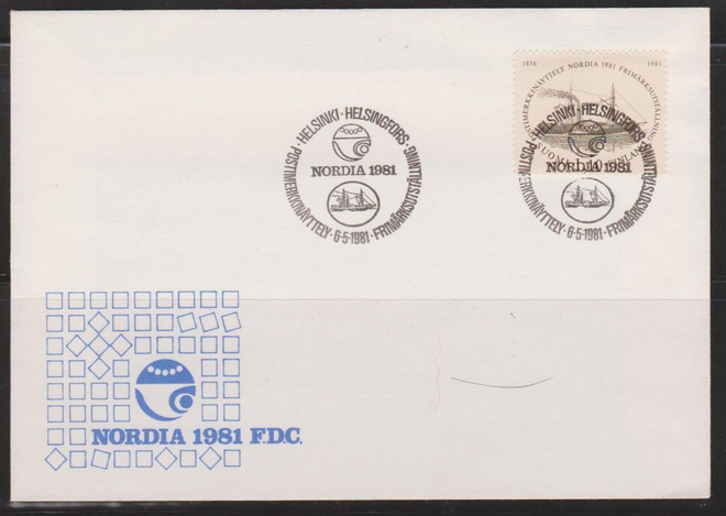 FDC 1981 NORDIA 1981 postimerkkinäyttely