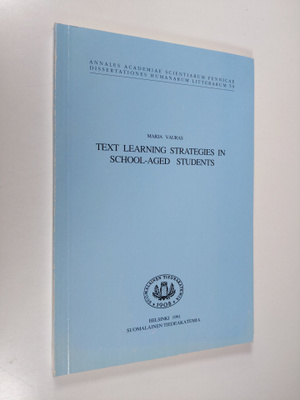 Marja Vauras : Text Learning Strategies in School-aged St...