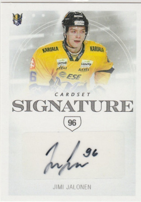 2019/20 Cardset  Signature Jimi Jalonen , Jukurit