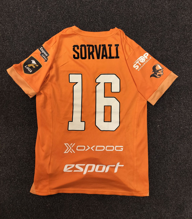 Esport Oilers Game Worn Sorvali #16