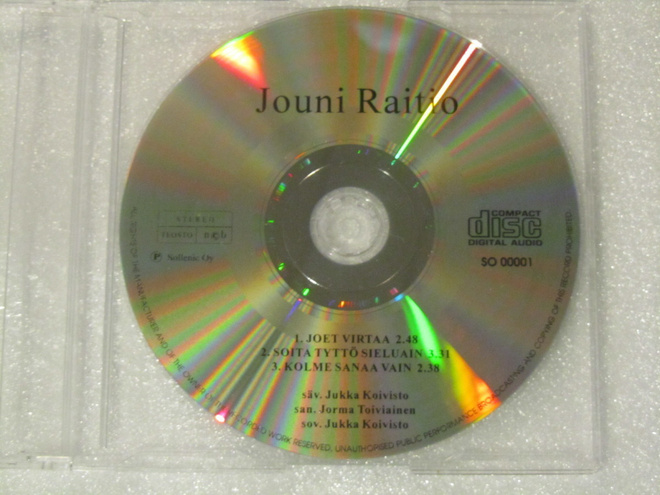Jouni Raitio • Joet virtaa +2 CD-Single