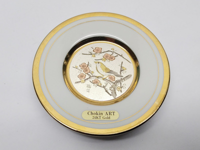 Taidelautanen The art of Chokin 24 kt gold