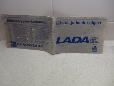 LADA Käyttö - ja huolto-ohjeet, 1300S-2107-1600SL