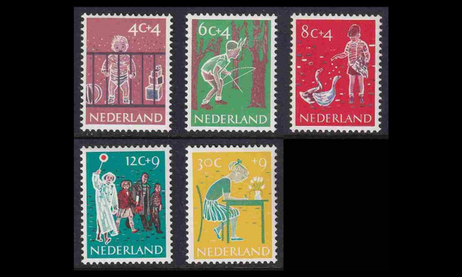 Alankomaat 739-43 ** Voor het Kind (1959)