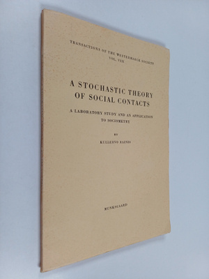 Kullervo Rainio : A stochastic theory of social contacts ...